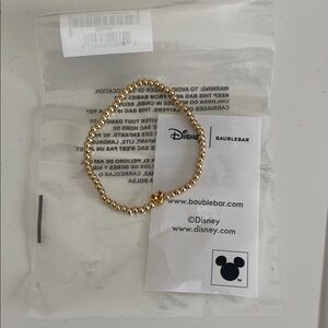 Disney BaubleBar Gold Beaded Bracelet November Birthstone